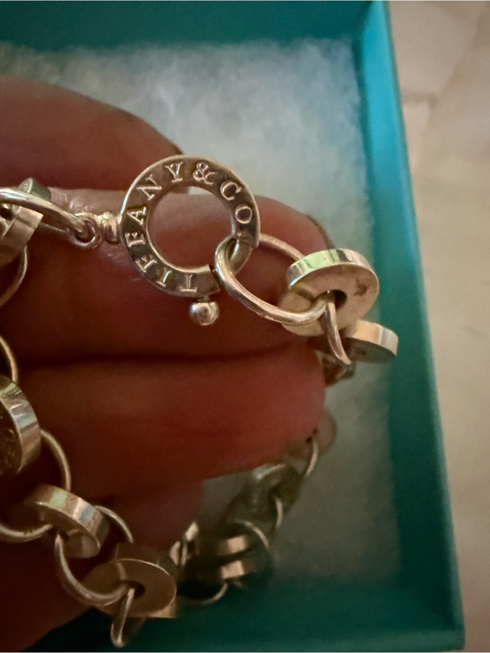 Tiffany & Co. Sterling Silver Round Link Bracelet - Silver